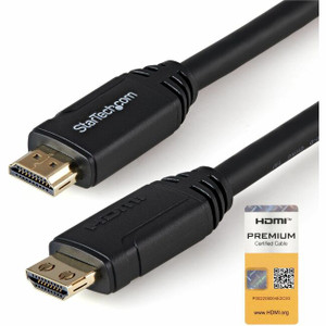 StarTech.com 9.8ft (3m) HDMI 2.0 Cable, 4K 60Hz Premium Certified High Speed HDMI Cable w/Ethernet, UHD HDMI Cord, M/M Gripping Connectors StarTech.com 9.8ft (3m) HDMI 2.0 Cable, 4K 60Hz Premium Certified High Speed HDMI Cable w/Ethernet, UHD HDMI Cord, M/M Gripping Connectors