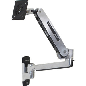 Ergotron Wall Mount for Flat Panel Display - Polished Aluminum Ergotron Wall Mount for Flat Panel Display - Polished Aluminum