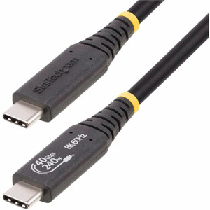 StarTech.com 50cm (1.6ft) USB4 Cable, USB-IF Certified USB-C Cable, 40 Gbps, 240W, 8K 60Hz, Compatible w/Thunderbolt/USB 3.2 Ports StarTech.com 50cm (1.6ft) USB4 Cable, USB-IF Certified USB-C Cable, 40 Gbps, 240W, 8K 60Hz, Compatible w/Thunderbolt/USB 3.2 Ports