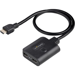 StarTech.com 2-Port HDMI Splitter, 4K 60Hz HDMI 2.0 Video, 4K HDMI Splitter 1 In 2 Out, 1x2 HDMI Display/Output Splitter, HDR/HDCP StarTech.com 2-Port HDMI Splitter, 4K 60Hz HDMI 2.0 Video, 4K HDMI Splitter 1 In 2 Out, 1x2 HDMI Display/Output Splitter, HDR/HDCP