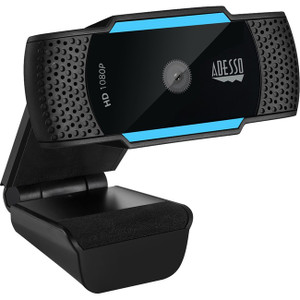 Adesso CyberTrack CyberTrack H5 Webcam - 2.1 Megapixel - 30 fps - Black, Blue - USB 2.0 - 1 Each