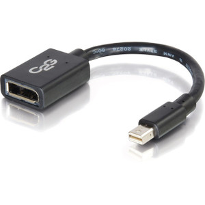 C2G 6in Mini DisplayPort to DisplayPort Adapter 4K 30Hz - Black C2G 6in Mini DisplayPort to DisplayPort Adapter 4K 30Hz - Black