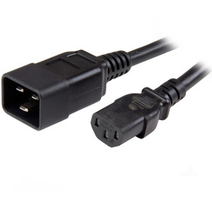 StarTech.com 6ft (1.8m) Heavy Duty Extension Cord, IEC C13 to IEC C20 Black Extension Cord, 15A 125V, 14AWG, Heavy Gauge Power Cable StarTech.com 6ft (1.8m) Heavy Duty Extension Cord, IEC C13 to IEC C20 Black Extension Cord, 15A 125V, 14AWG, Heavy Gauge Power Cable