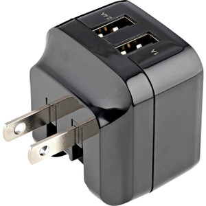 StarTech.com 2 Port USB Wall Charger, 17W Wall Charger Hub (2.4A & 1A port), Dual USB-A Power Adapter, Portable Charger for Phones/Tablets StarTech.com 2 Port USB Wall Charger, 17W Wall Charger Hub (2.4A & 1A port), Dual USB-A Power Adapter, Portable Charger for Phones/Tablets