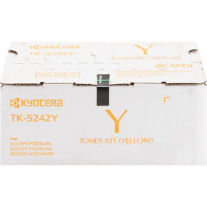 Kyocera TK-5242Y Original Laser Toner Cartridge - Yellow - 1 Each Kyocera TK-5242Y Original Laser Toner Cartridge - Yellow - 1 Each