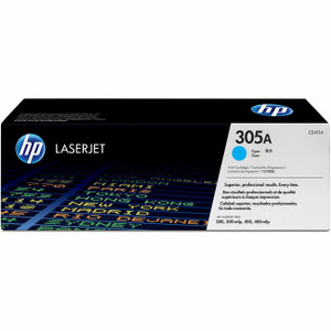 HP 305A (CE411A) Original Standard Yield Laser Toner Cartridge - Single Pack - Cyan - 1 Each HP 305A (CE411A) Original Standard Yield Laser Toner Cartridge - Single Pack - Cyan - 1 Each