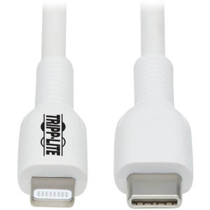 Tripp Lite by Eaton Safe-IT M102AB-01M-WH Lightning/USB-C Data Transfer Cable Tripp Lite by Eaton Safe-IT M102AB-01M-WH Lightning/USB-C Data Transfer Cable