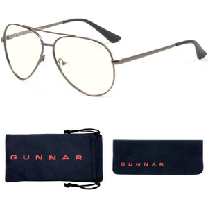 GUNNAR Gaming & Computer Glasses - Maverick, Gunmetal, Clear Tint GUNNAR Gaming & Computer Glasses - Maverick, Gunmetal, Clear Tint