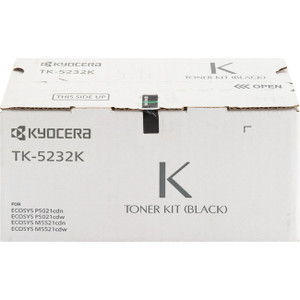 Kyocera TK-5232K Original High Yield Laser Toner Cartridge - Black - 1 Each Kyocera TK-5232K Original High Yield Laser Toner Cartridge - Black - 1 Each
