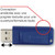 Microban 8GB USB Flash Drive - 5pk - Blue