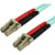 StarTech.com 15m (50ft) LC/UPC to LC/UPC OM3 Multimode Fiber Optic Cable, Full Duplex 50/125 Zipcord, 100G, LSZH Fiber Jumper Cord