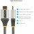 StarTech.com 20in (50cm) HDMI 2.1 Cable, Certified Ultra High Speed HDMI Cable 48Gbps, 8K 60Hz HDR10+, 8K HDMI Cord, TV/Monitor/Display