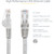 StarTech.com 10ft CAT6 Ethernet Cable - Gray Snagless Gigabit - 100W PoE UTP 650MHz Category 6 Patch Cord UL Certified Wiring/TIA