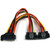 Star Tech.com 6in Latching SATA Power Y Splitter Cable Adapter - M/F