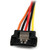 Star Tech.com 6in Latching SATA Power Y Splitter Cable Adapter - M/F