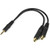 StarTech.com Stereo Splitter Cable - Phono Stereo 3.5mm (M) - Phono 2x Stereo (F) - 6in
