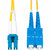 StarTech.com 2m (6.6ft) LC to SC (UPC) OS2 Single Mode Duplex Fiber Optic Cable, 9/125, 100G, Low Insertion Loss, LSZH Fiber Jumper Cord