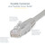 StarTech.com 15ft CAT6 Ethernet Cable - Gray Molded Gigabit - 100W PoE UTP 650MHz - Category 6 Patch Cord UL Certified Wiring/TIA