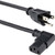 StarTech.com 3ft (1m )Computer Power Cord, NEMA 5-15P to Right Angle C13, 10A 125V, 18AWG, Replacement AC Power Cord, Monitor Power Cable