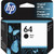HP 64 Original Inkjet Ink Cartridge - Black - 1 Each