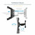 StarTech.com TV Wall Mount for up to 80" VESA Mount Displays - Low Profile Full Motion TV Mount - Heavy Duty Adjustable Articulating Arm
