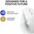 Logitech Lift Vertical Ergonomic Mouse (Off-white)