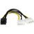 StarTech.com 6in LP4 to 8 Pin PCI Express Video Card Power Cable Adapter