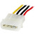 StarTech.com 12in LP4 Power Extension Cable - M/F