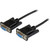 StarTech.com 2m Black DB9 RS232 Serial Null Modem Cable F/F
