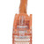 StarTech.com 6in CAT6 Ethernet Cable - Orange Snagless Gigabit - 100W PoE UTP 650MHz Category 6 Patch Cord UL Certified Wiring/TIA