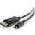 C2G 3ft USB C to DisplayPort Adapter Cable 4K 30Hz - Black