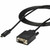 StarTech.com 6ft/2m USB C to VGA Cable - 1920x1200/1080p USB Type C DP Alt Mode to VGA Video Monitor Adapter Cable -Works w/ Thunderbolt 3