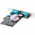 StarTech.com 2-Port Serial PCIe Card, Dual-Port RS232/RS422/RS485 Card, 16C1050 UART, ESD Protection, Windows/Linux, TAA-Compliant