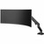 Ergotron Mounting Arm for Monitor, Curved Screen Display - Black