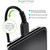 StarTech.com 50cm/20in USB to Lightning Cable, MFi Certified, Coiled iPhone Charger Cable, Black, Durable TPE Jacket Aramid Fiber