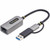 StarTech.com USB-C to to Ethernet Adapter with USB-A Dongle, 10/100/1000Mbps, USB 3.0 to Gigabit Network Adapter, Windows/macOS/Linux