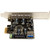 StarTech.com 4 Port PCI Express USB 3.0 Card - 3 External and 1 Internal - 5Gbps