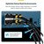 StarTech 1ft Black Ultra Slim Cat6A Ethernet Cable, 10 Pack, UTP, Bare Copper Wire, 34AWG Ultra Slim RJ45 Patch Cord