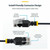 StarTech 1ft Black Ultra Slim Cat6A Ethernet Cable, 10 Pack, UTP, Bare Copper Wire, 34AWG Ultra Slim RJ45 Patch Cord