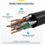 StarTech 6in Blue Ultra Slim Cat6A Ethernet Cable, 10 Pack, Snagless, FTP, Bare Copper Wire, 34AWG Ultra Slim RJ45 Patch Cord