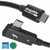Plugable Thunderbolt 4 Cable Right Angle 40Gbps with 240W EPR Charging, 8K Display, Intel Certified