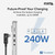 Plugable Thunderbolt 4 Cable Right Angle 40Gbps with 240W EPR Charging, 8K Display, Intel Certified