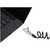 Kensington Slim N17 2.0 Portable Keyed Laptop Lock for Wedge-Shaped Slots