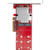 StarTech.com Dual M.2 PCIe SSD Adapter Card - x8 / x16 Dual NVMe or AHCI M.2 SSD to PCI Express 3.0 - M.2 NGFF PCIe (m-key) Compatible