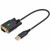 StarTech.com 1ft (30cm) USB to Serial Adapter Cable, COM Retention, FTDI, DB9 RS232, Interchangeable DB9 Nuts/Screws, Windows/macOS/Linux