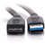 C2G 3.3 USB A to USB Micro B Cable - USB to Micro B Cable - USB 3.0 - Black - M/M