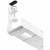 StarTech.com Under Desk Cable Management Tray, Length Adjustable, Clamp-On Installation, No Drilling Required, White