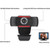Adesso CyberTrack CyberTrack H3 Webcam - 1.3 Megapixel - 30 fps - Black, Red - USB 2.0