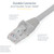 StarTech.com 6ft CAT6 Ethernet Cable - Gray Snagless Gigabit - 100W PoE UTP 650MHz Category 6 Patch Cord UL Certified Wiring/TIA