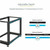 StarTech.com 4-Post 12U Mobile Open Frame Server Rack, 19" Network Rack with Casters, Rolling Rack for Computer/AV/Data/IT Equipment